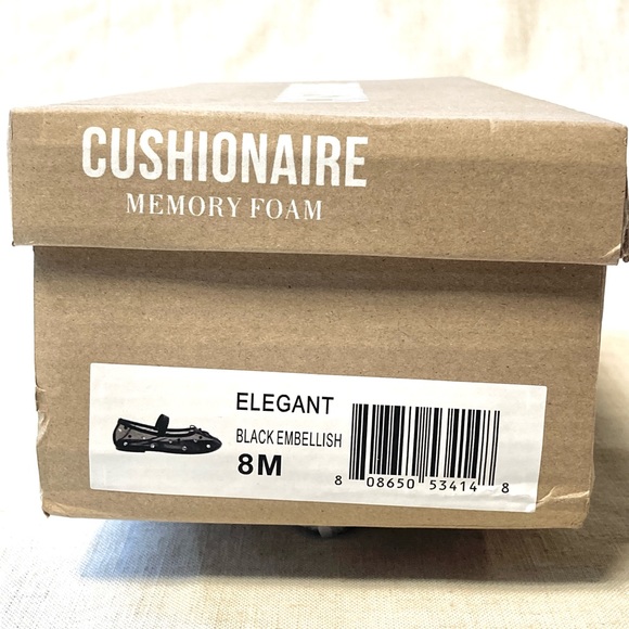 Cushionaire Elegant Mesh Rhinestone Ballet Flats - Picture 10 of 11